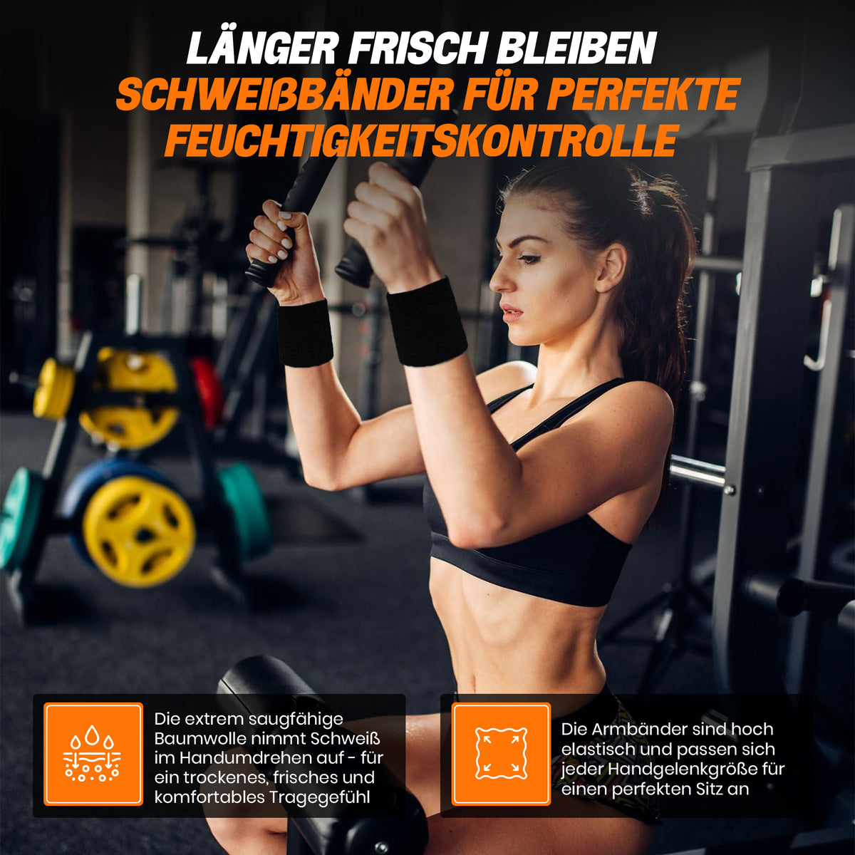 303 Athletics Schweißbänder beim Fitnesstraining